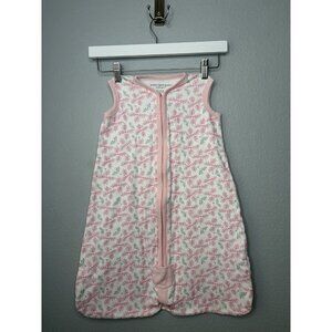 Burt’s Bees Baby Pink & White Floral Sleep Sack SMALL Bee Keeper 0-6 Month